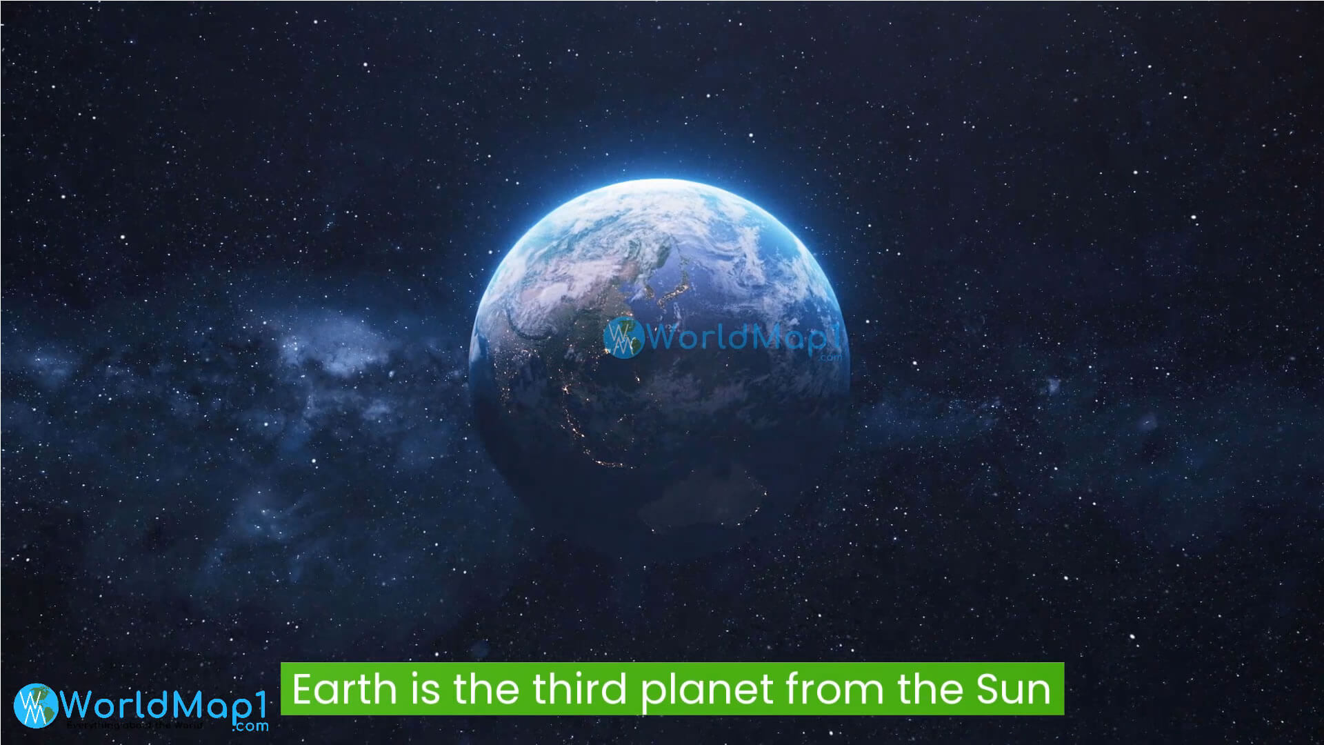 Earth is the third planet from Sun